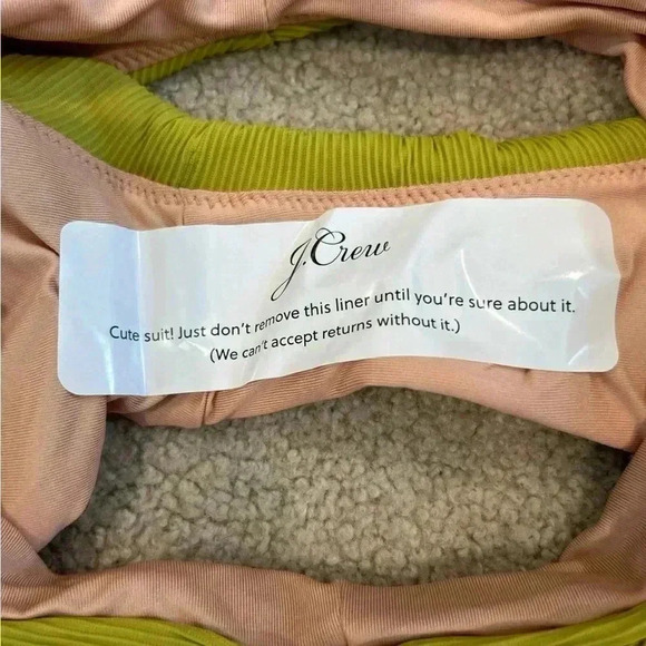 New with tags J crew green Ribbed high-rise cheeky bikini bottom in size xxs - Picture 5 of 5